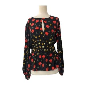 Banana republic XS floral blouse